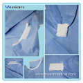 Disposable non-woven surgical gown